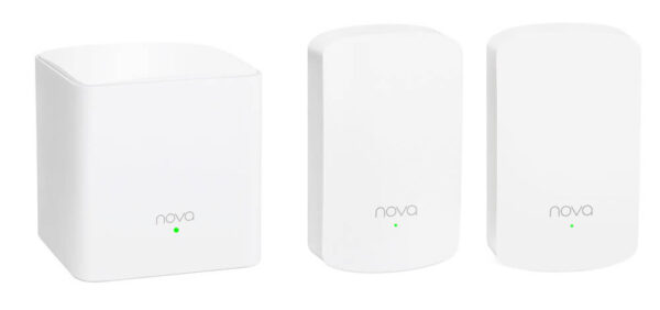 TENDA MW5 3PACK 1 2 1 <strong>AC1200 Whole Home Mesh WiFi System</strong> The Tenda nova MW5 is a whole home mesh WiFi system designed for larger households with 100 Mbps or greater broadband services. Powered by Tenda's mesh technology, each node automatically connects to the other, creating a distributed network throughout your entire home. A 3-pack of MW5 covers up to 3500 square feet . The primary node features gigabit ports, getting the most out of your 100 Mbps or greater broadband service and ensuring smooth playback of 4K videos. And the wall-plug secondary node automatically connects to your existing Mesh network with pre-paired configuration, making setup a breeze.