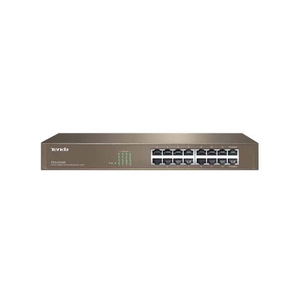 TENDA TEG1016D <div id="tab-desc" class=" prdct_content_txt tabcontent active"> <div class="product-description"> TEG1016D is a 16-port gigabit unmanaged desktop/rack switch designed for video surveillance in offices, work groups, and SMEs for easy, economical and high-speed internet purposes. Its full duplex transmission rate can reach up to 2000 Mbps, ensuring the timely transfer of large files as well as smooth streaming videos. The professional integrated lightening protection circuit, the built-in power supply module, and all the 16 ports could withstand 6 kV lightning surge, ensuring the switch to run stably. TEG1016D is your ideal choice for extension,or upgrade to high-speed and stable gigabit wired network. </div> </div>