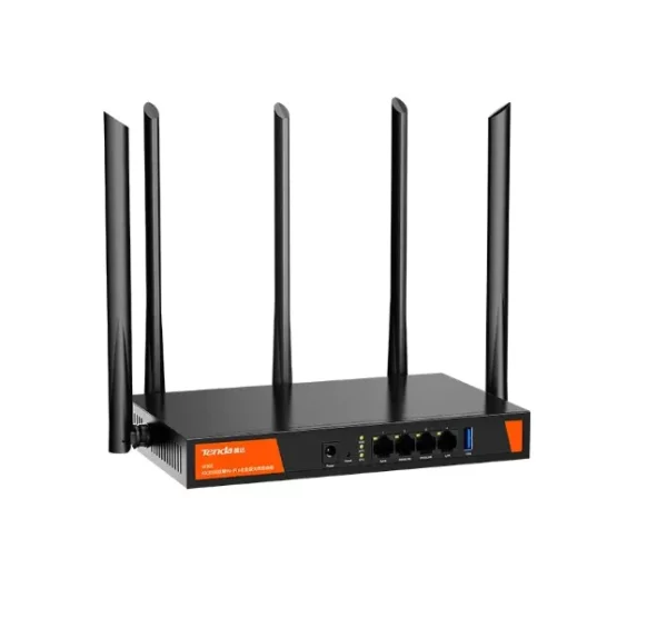 TENDA W30E LOAD BALANCE ROUTER <div class="onetwo"> <div class="prc2 col-two-one">RAM</div> <div class="prc2 col-two-two">256MB</div> </div> <div class="onetwo"> <div class="prc2 col-two-one">Flash</div> <div class="prc2 col-two-two">128MB</div> </div> <div class="onetwo"> <div class="prc2 col-two-one">Interfaces</div> <div class="prc2 col-two-two">4*GE(1~3 WAN/ 1~3 LAN)</div> </div> <div class="onetwo"> <div class="prc2 col-two-one">Maximum Power Consumption</div> <div class="prc2 col-two-two">18W</div> </div> <div class="onetwo"> <div class="prc2 col-two-one">Button</div> <div class="prc2 col-two-two">1* Reset button</div> </div> <div class="onetwo"> <div class="prc2 col-two-one">Power</div> <div class="prc2 col-two-two">12V 1.5A</div> </div> <div class="onetwo"> <div class="prc2 col-two-one">Dimension</div> <div class="prc2 col-two-two">220*135*30mm</div> </div>