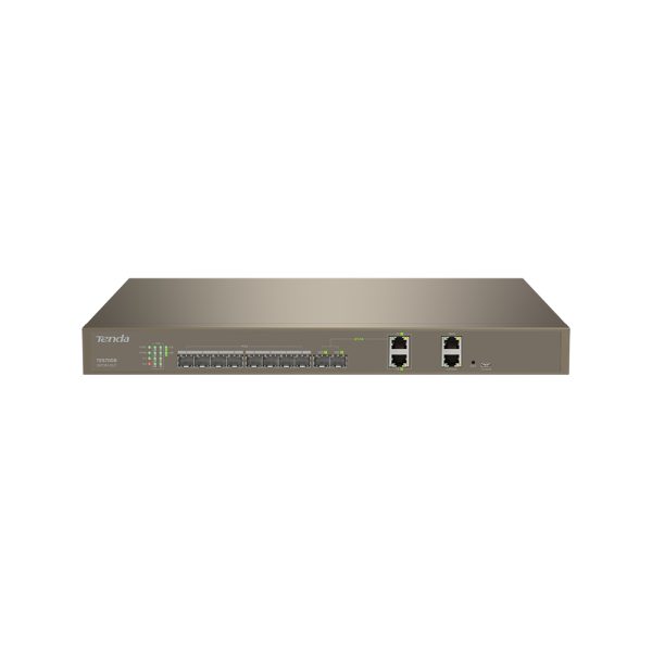 Tenda TES7008 8 Port GPON OLT 1 TES7008 is a small volume, low density box GPON OLT access device, which provides GPON-based passive optical network for ISP, government and enterprise users.It provides 8 GPON service access ports, 2*10GE+2*GE uplink ports,It can provide users with comprehensive services such as broadband, VOIP, IPTV, and CATV.The standard 1U box design is easy to install and adaptable to various scenarios. With different types of GPON ONT products, a GPON network with full-fiber coverage can be built to reduce customer operating costs.