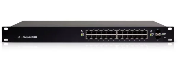 EdgeSwitch 24 PoE 250W <div class="sc-nmmoyz-11 gxlxEQ"> <div class="sc-nmmoyz-12 pUsHf">Layer 2/3, PoE switch with (24) Gigabit RJ45 ports, (2) SFP ports, and a 250W power supply.</div> <div class="sc-17lc73y-5 iLSKPZ sc-nmmoyz-13 ceLfIk"> <img src="https://assets.ecomm.ui.com/static/key-features/rj45_port.svg" width="20" height="20" data-type="icon" data-icon="rj45_port" />(24) GbE RJ45 ports <img src="https://assets.ecomm.ui.com/static/key-features/sfp.svg" width="20" height="20" data-type="icon" data-icon="sfp" />(2) SFP ports <img src="https://assets.ecomm.ui.com/static/key-features/poe.svg" width="20" height="20" data-type="icon" data-icon="poe" />250W total PoE availability <img src="https://assets.ecomm.ui.com/static/key-features/rack.svg" width="20" height="20" data-type="icon" data-icon="rack" />Rack-mountable, 1U </div> </div> <div class="sc-nmmoyz-27 jOeMOh"> <div class="sc-nmmoyz-14 ieakMs"> <div class="sc-uolc5w-0 guytHU"> <div class="sc-36jhez-0 fizWrq sc-uolc5w-1 RUoqW"> <div class="sc-36jhez-2 ktubTO"></div> </div> </div> </div> </div>