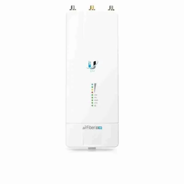 Ubiquiti airFiber AF 5XHD Radio System <h4 class="page-title">Ubiquiti airFiber AF-5XHD Radio System</h4> <div class="review-cont"> <div class="title_3Dx0bIfIE-IxSQhNjp7-Yp"> <div class="text_2iIiQM2M98BvhYsiaXaYuw comfy_3Tv67P0yhL_J6BIUitJ2zo sizeTitle4_2iuXk4fiJdiSJrFwQaVSyO weightBold_uZPYIzc0akPVg32yaW2cS primary_ELb2ysditdCtk24iMBTUs" data-selenium="sellingPointsTitle">Key Features</div> </div> <ul class="list_22p_DbxsLr4MV-m3EOA_5T"> <li class="listItem_1k-sWDbEV5fQJj1k-1SEFn" data-selenium="sellingPointsListItem">Range: up to 62 mi</li> <li class="listItem_1k-sWDbEV5fQJj1k-1SEFn" data-selenium="sellingPointsListItem">Up to 1.34 Gb/s Maximum Throughput</li> <li class="listItem_1k-sWDbEV5fQJj1k-1SEFn" data-selenium="sellingPointsListItem">Full Band Certification including DFS</li> <li class="listItem_1k-sWDbEV5fQJj1k-1SEFn" data-selenium="sellingPointsListItem">4.8 to 6.2 GHz Frequency Range</li> <li class="listItem_1k-sWDbEV5fQJj1k-1SEFn" data-selenium="sellingPointsListItem">Hybrid Division Duplexing (HDD)</li> <li class="listItem_1k-sWDbEV5fQJj1k-1SEFn" data-selenium="sellingPointsListItem">Low Latency</li> <li class="listItem_1k-sWDbEV5fQJj1k-1SEFn" data-selenium="sellingPointsListItem">Enhanced Spectral Efficiency</li> <li class="listItem_1k-sWDbEV5fQJj1k-1SEFn" data-selenium="sellingPointsListItem">Operation in Unlicensed Bands</li> <li class="listItem_1k-sWDbEV5fQJj1k-1SEFn" data-selenium="sellingPointsListItem">Co-Location</li> <li class="listItem_1k-sWDbEV5fQJj1k-1SEFn" data-selenium="sellingPointsListItem">GPS Sync & Clean Power Output</li> </ul> </div>