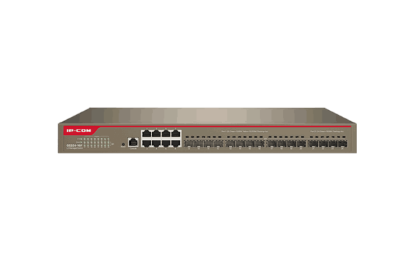 G5324 16F L3 Cloud Managed Switch 1 2 <ul> <li>Comply with multiple standards, including IEEE 802.3, IEEE 802.3u, IEEE 802.3ab, IEEE 802.3ad, IEEE 802.3z, IEEE 802.3x, IEEE 802.1p, IEEE 802.1q, IEEE 802.1w, IEEE 802.1d, and IEEE 802.1s</li> <li>8 x 10/100/1000Base-T Ethernet port, 16 x independent 1000Base-X SFP port, 1 x Console port</li> <li>MAC address table with 16K entries and MAC address auto-learning</li> <li>12Mb large buffer</li> <li>Switching capacity: 48 Gbps</li> <li>Support layer-3 management features, such as IPv4 static routing protocol and DHCP server</li> <li>Support service features, such as VLAN, ACL, QoS, IGMP Snooping, SNMP and Telnet</li> <li>Supports App management and visualized local management</li> </ul>