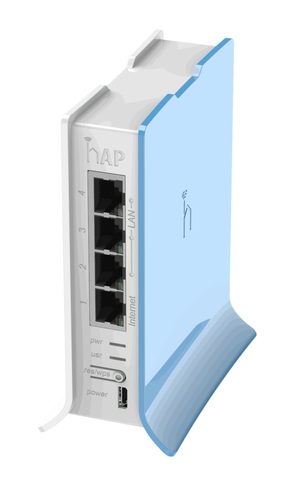 Mikrotik hAP Lite TC RB941 2nD TC Routers and Wireless 1 2 The home Access Point lite (hAP lite) is an ideal little device for your apartment, house or office. It supports button triggered WPS, for the convenience of not typing a complicated password when somebody wants to have wireless internet access, and can also be told to change to cAP mode and join a CAPsMAN centrally managed network by the push of a button. Of course, the device runs RouterOS with all the features, bandwidth shaping, firewall, user access control and many others. The hAP lite is equipped with a powerful 650MHz CPU, 32MB RAM, dual chain 2.4GHz onboard wireless, four Fast Ethernet ports and a RouterOS L4 license. USB power supply is included. <div class="clearfix"></div>  